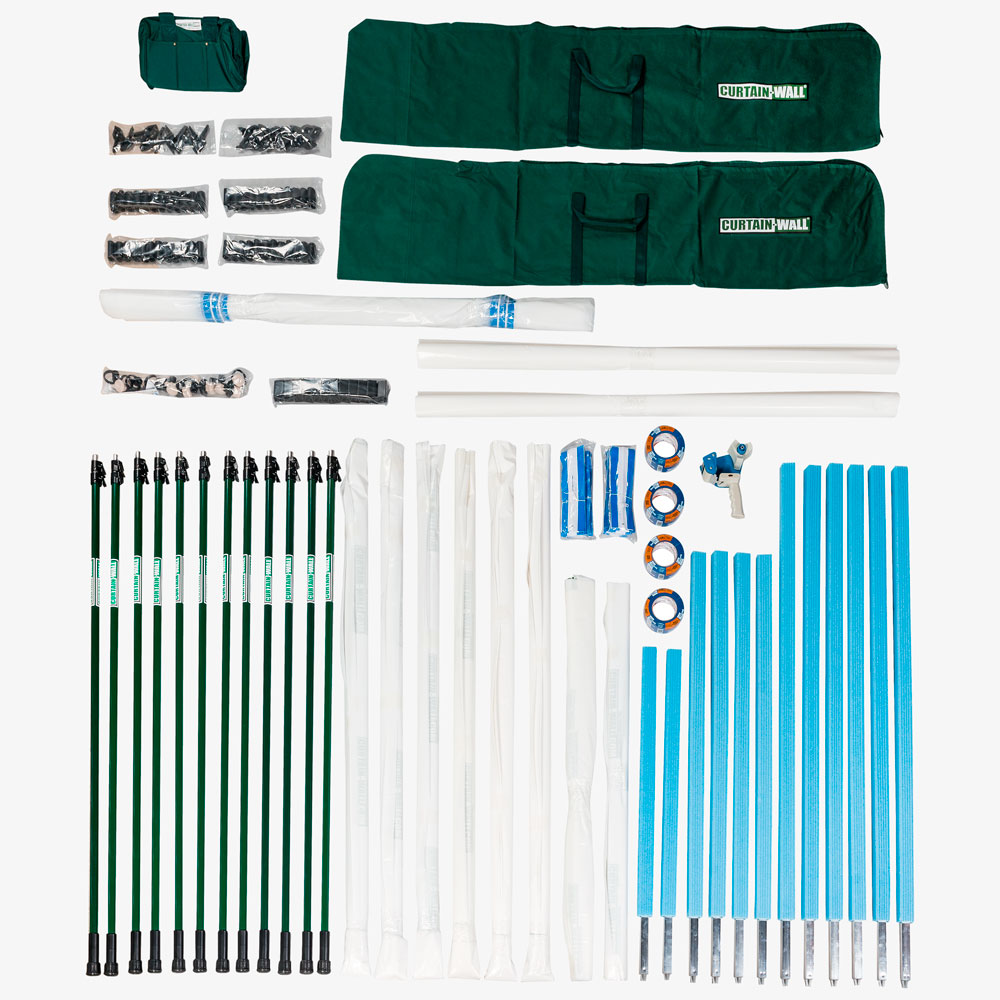 Curtain-Wall Staubschutzwand System Masterkit