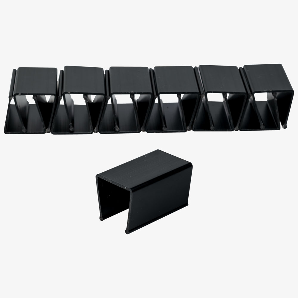 Headerclip für Kopfleiste Curtain-Wall Staubschutzwand